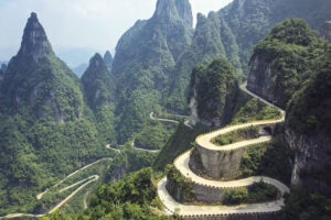 Tianmen Mountain Road, China