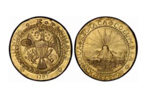 Brasher Doubloon, EB on breast