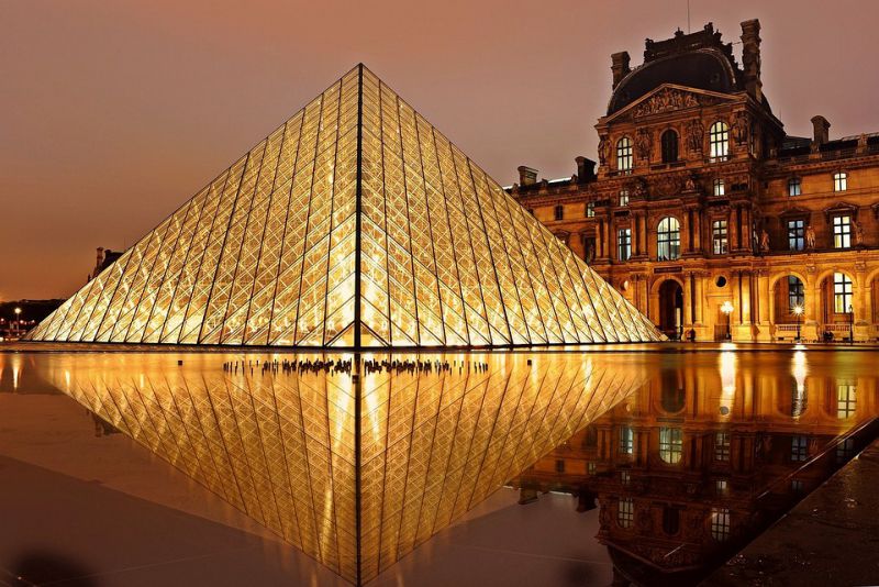 The Louvre Museum in Paris also most visited museum